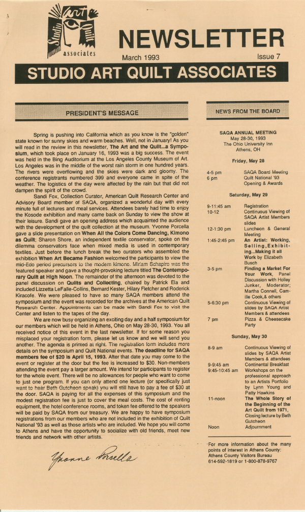 SAQA Journal 1993 Issue 7