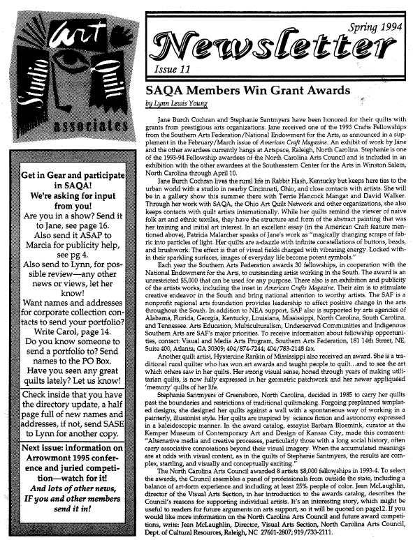 SAQA Journal 1994 Issue 11