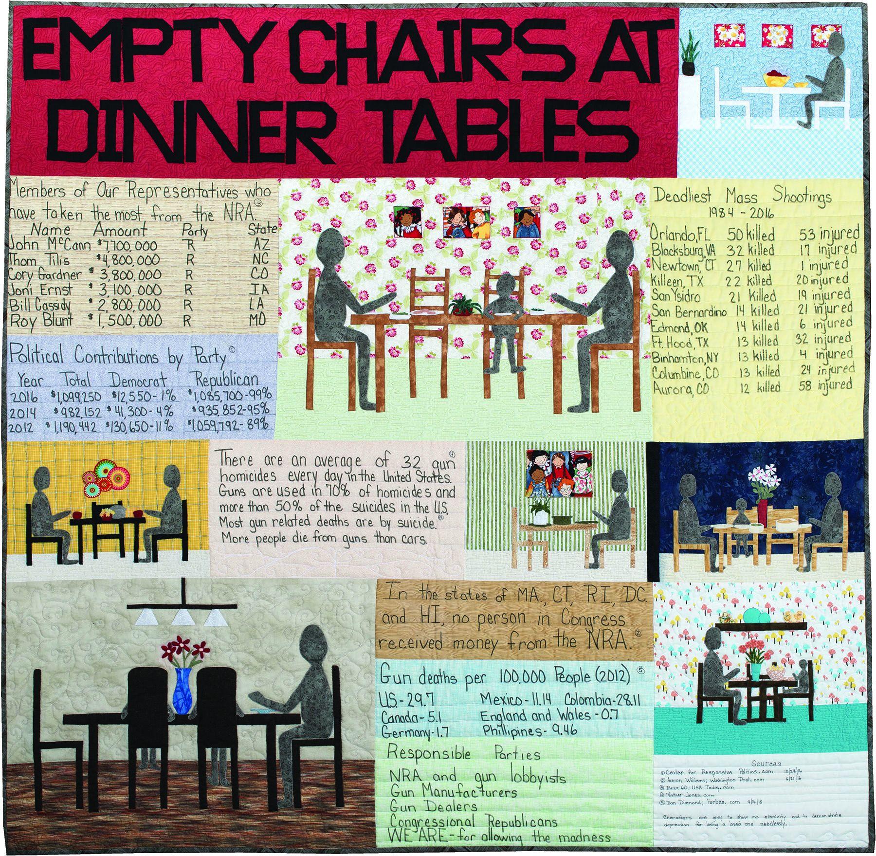 Joan  Nicholson - Empty Chairs at Dinner Tables