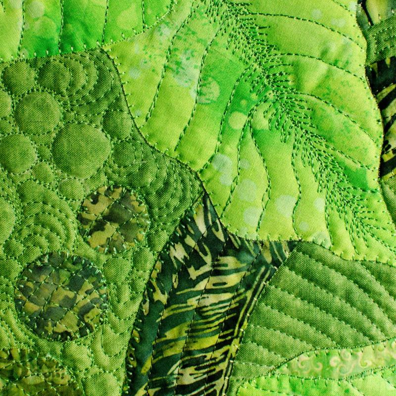 Jackie Berry - Go Green, Save Green Triptych (detail)