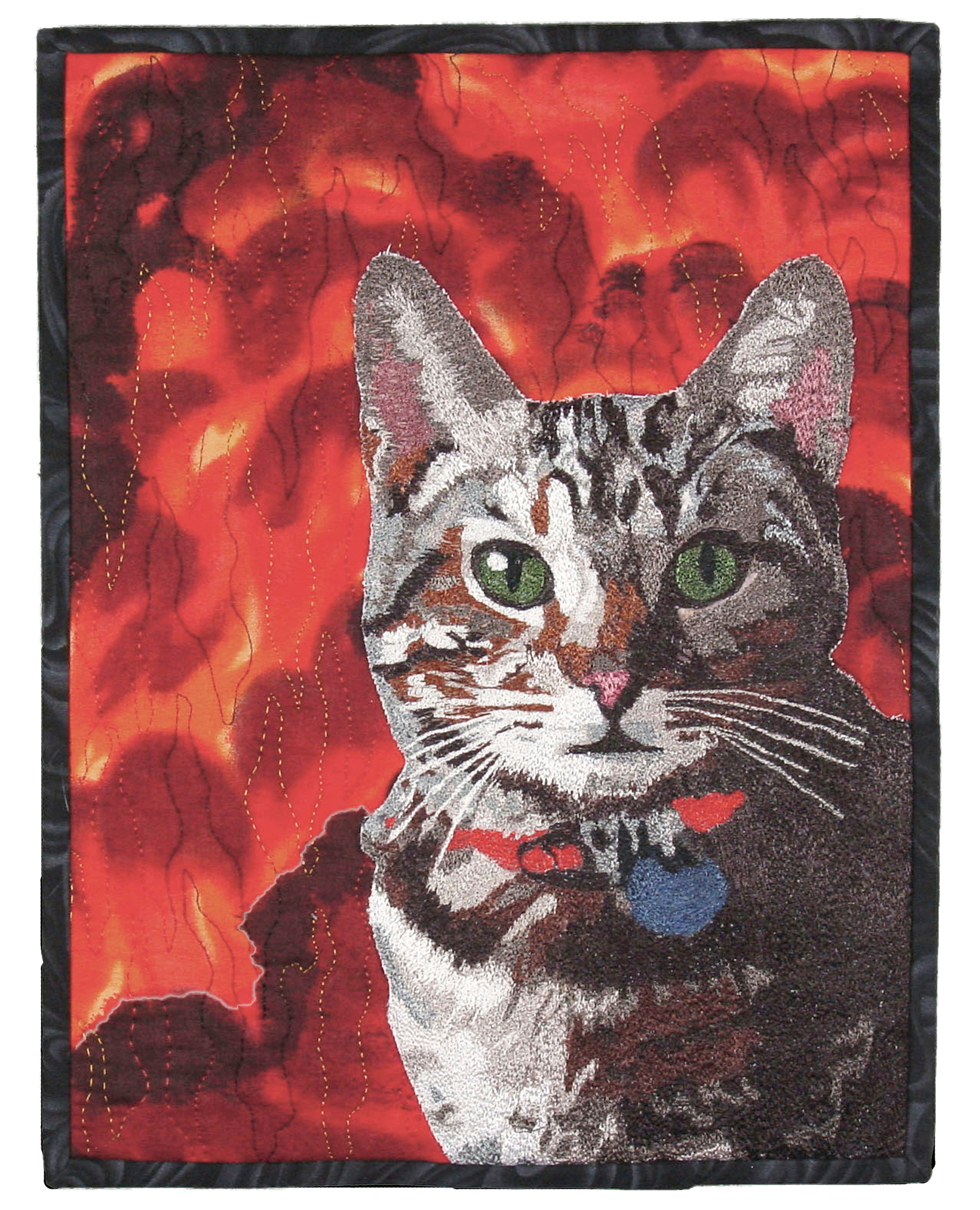 Alikins Alley Cat | SAQA - Studio Art Quilt Associates