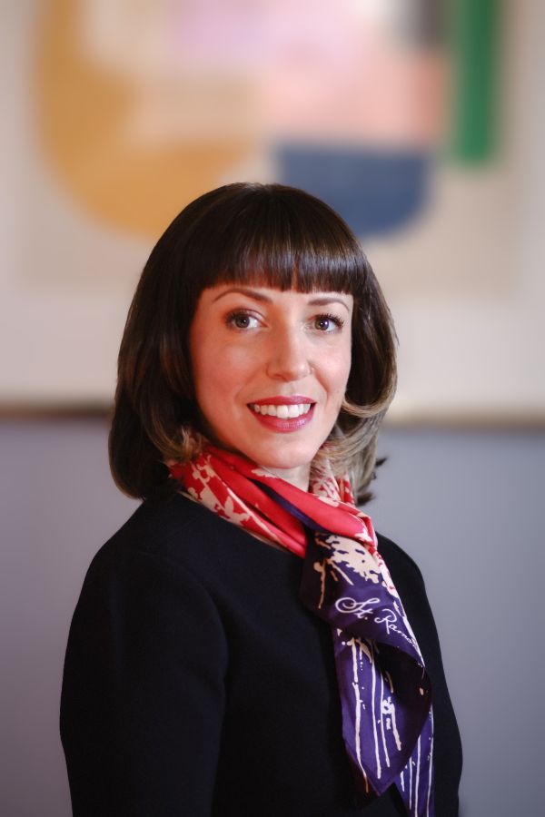 headshot of Ashley Occhino, Executive Director of the Textile Society of America. 