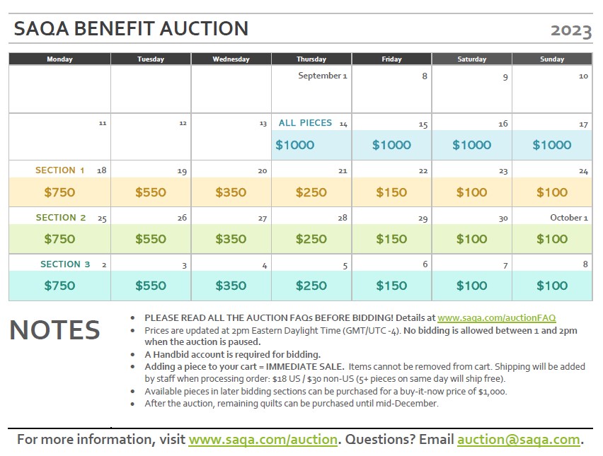 Auction Schedule