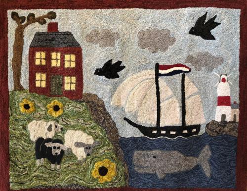 Elmer Library Rug Honoring 25 Years | SAQA - Studio Art Quilt Associates
