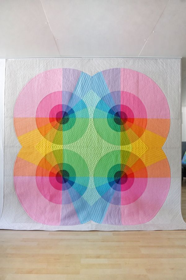 Full Tilt Quilt by Jenny Haynes (color wheel quilt)