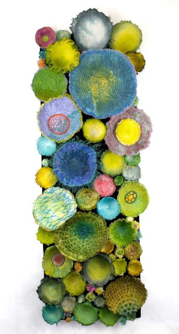  Betty Busby - Anemones Anonymous (fiber sculpture of anemones)