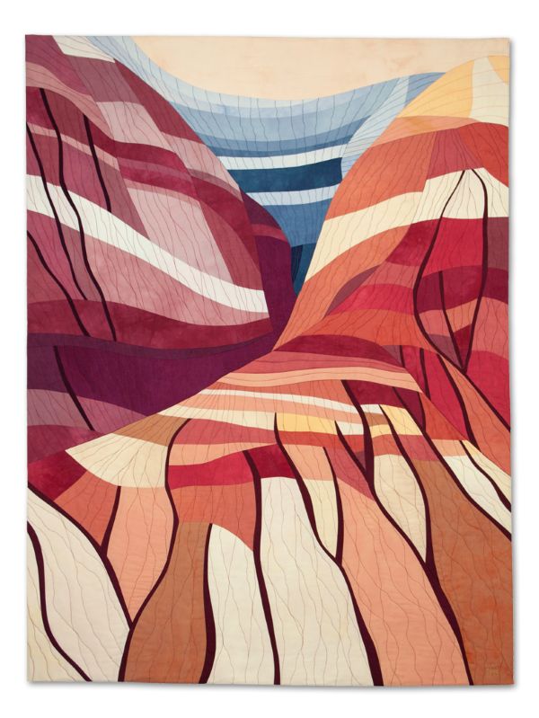 Lisa Flowers Ross - Field Study (A6PFNP4) (abstracted quilted landscape)