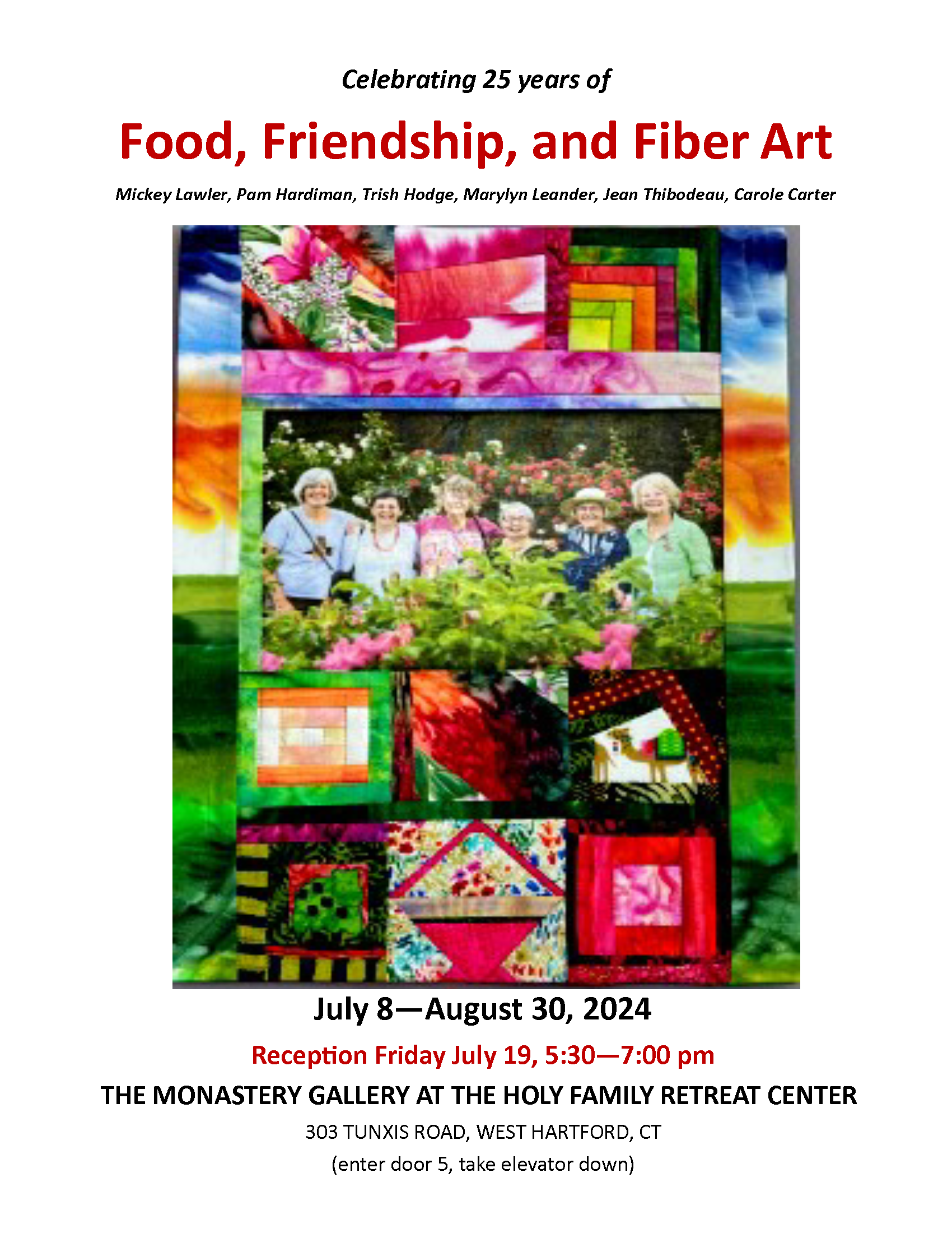 Food, Friendship, and Fiberarts