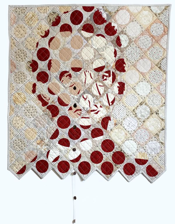 Aynex Mercado - What are we losing? (a portrait made up of circles)