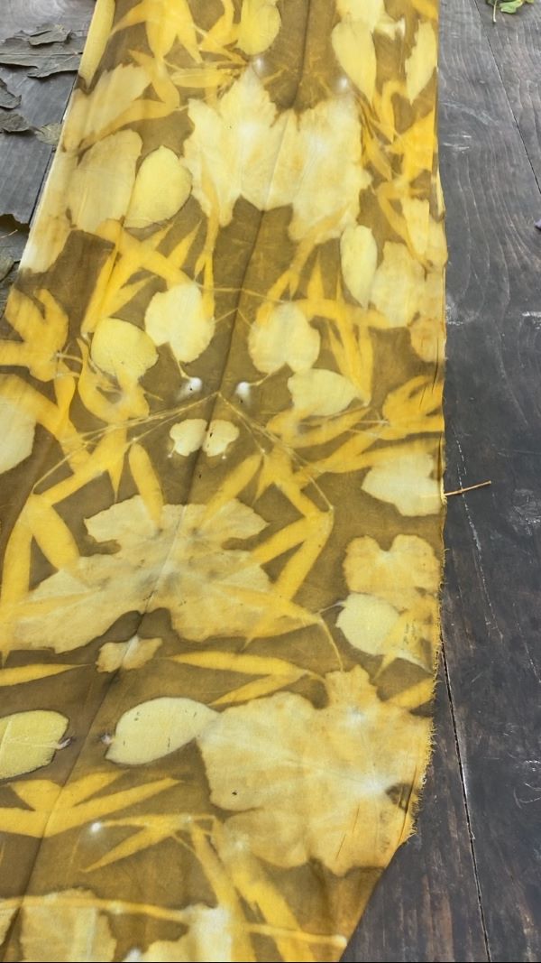 eco-printed fabric sample