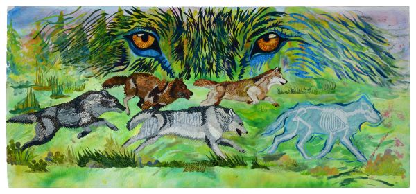  Luana Rubin - Invisible Borders (a quilt with running wolves)