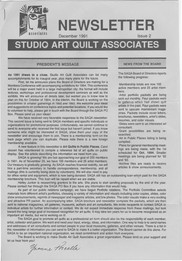 SAQA Journal 1991 Issue 2