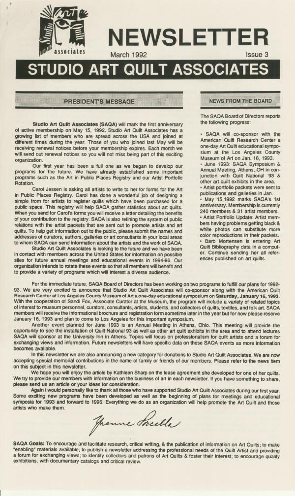 SAQA Journal 1992 Issue 3