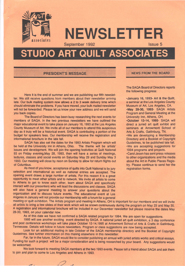 SAQA Journal 1992 Issue 5