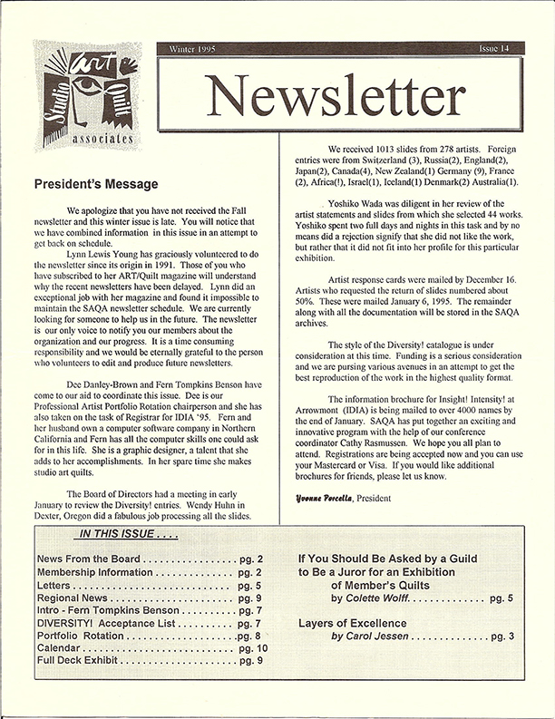 SAQA Journal 1995 Issue 14