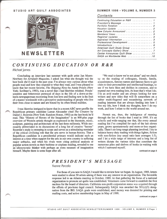 SAQA Journal 1996 Vol. 6 No. 3