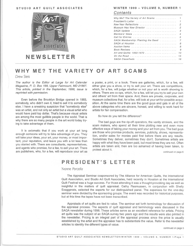 SAQA Journal 1999 Vol. 9 No. 1