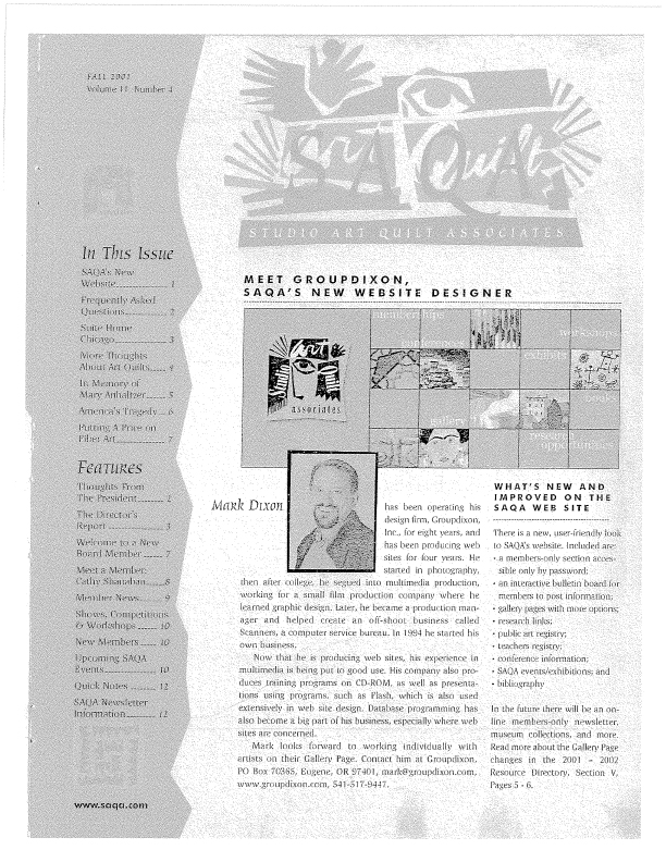 SAQA Journal 2001 Vol. 11 No. 4