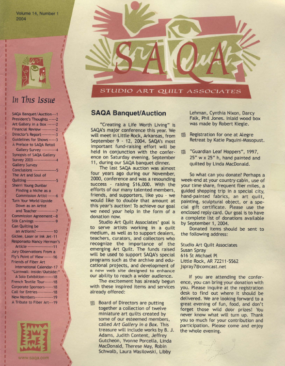 SAQA Journal 2004 Vol. 14 No. 1