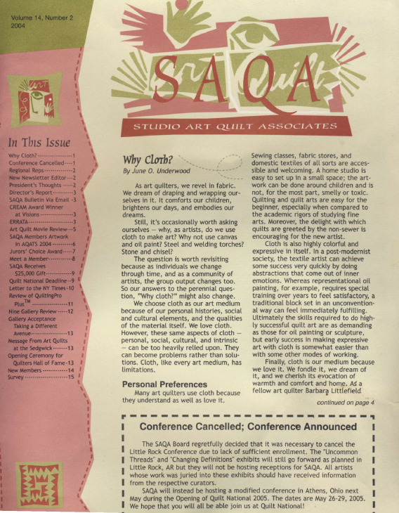 SAQA Journal 2004 Vol. 14 No. 2