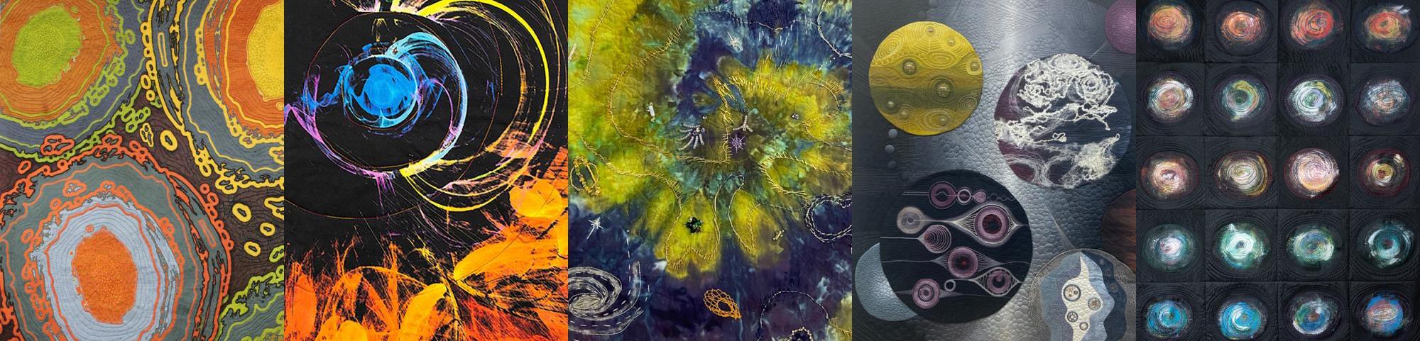 Artwork by Betty Busby, Mary Tyler, Cecilia Mason, Mieko Washio, and Judith Content