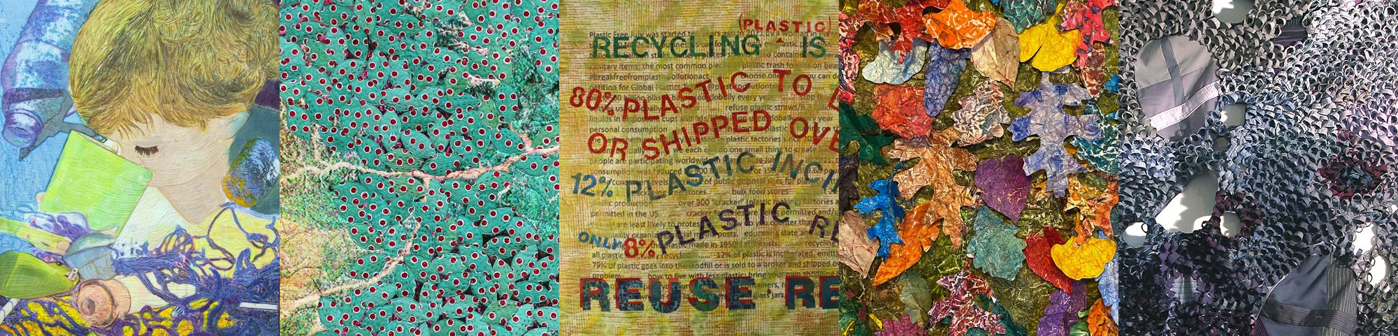 Artwork by Margaret Abramshe,  Naomi S. Velasquez, Carol Larson, Karen Ponischil, and Susan Avishai