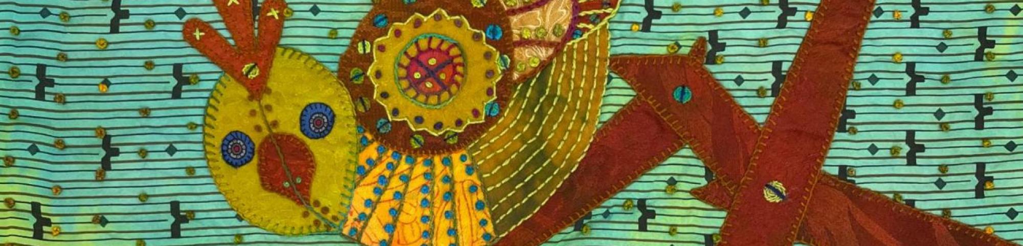 Artwork by Laura Wasilowski