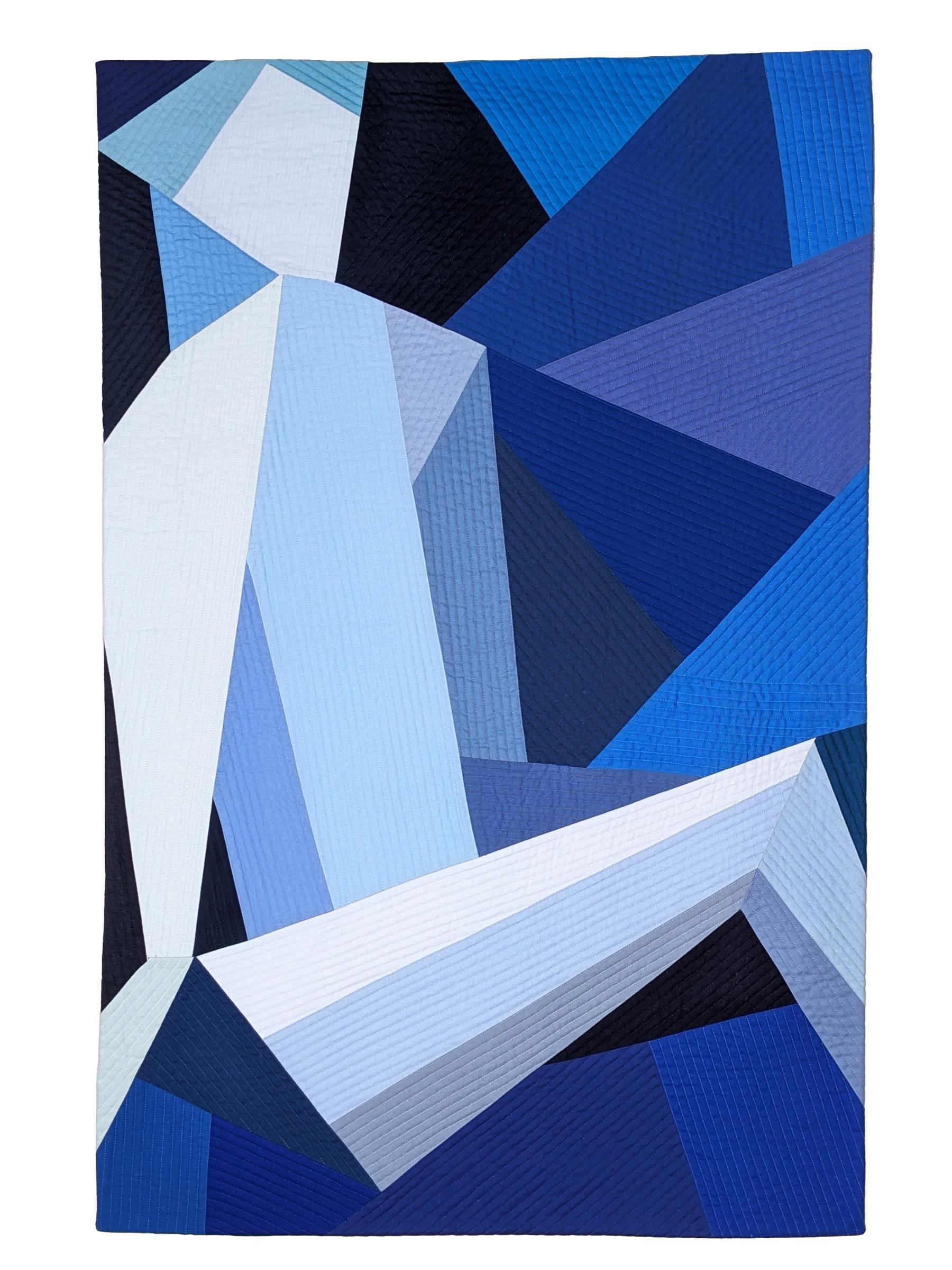  Margaret A. Phillips - #618-1 Geometric Figure Study in Blue