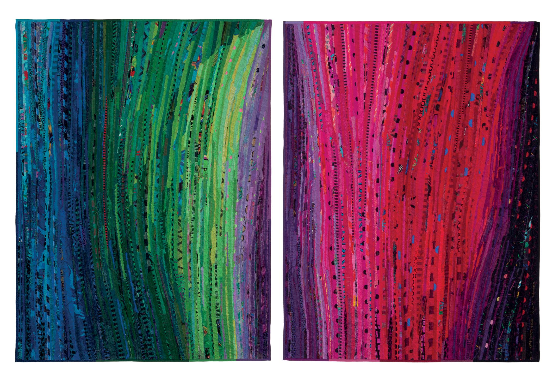 Judy Hooworth - Mother and Daughters: Kate and Sarah (diptych)