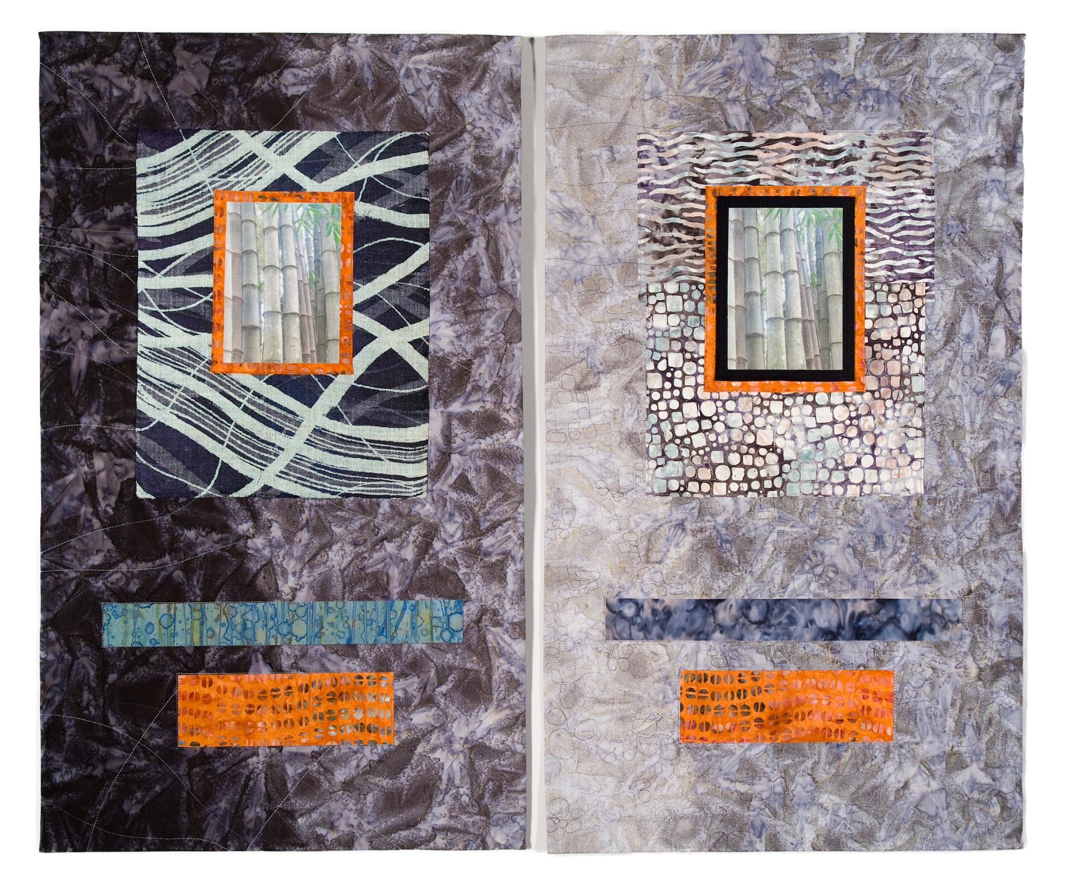 Donna Albert - Bamboo Farm Diptych