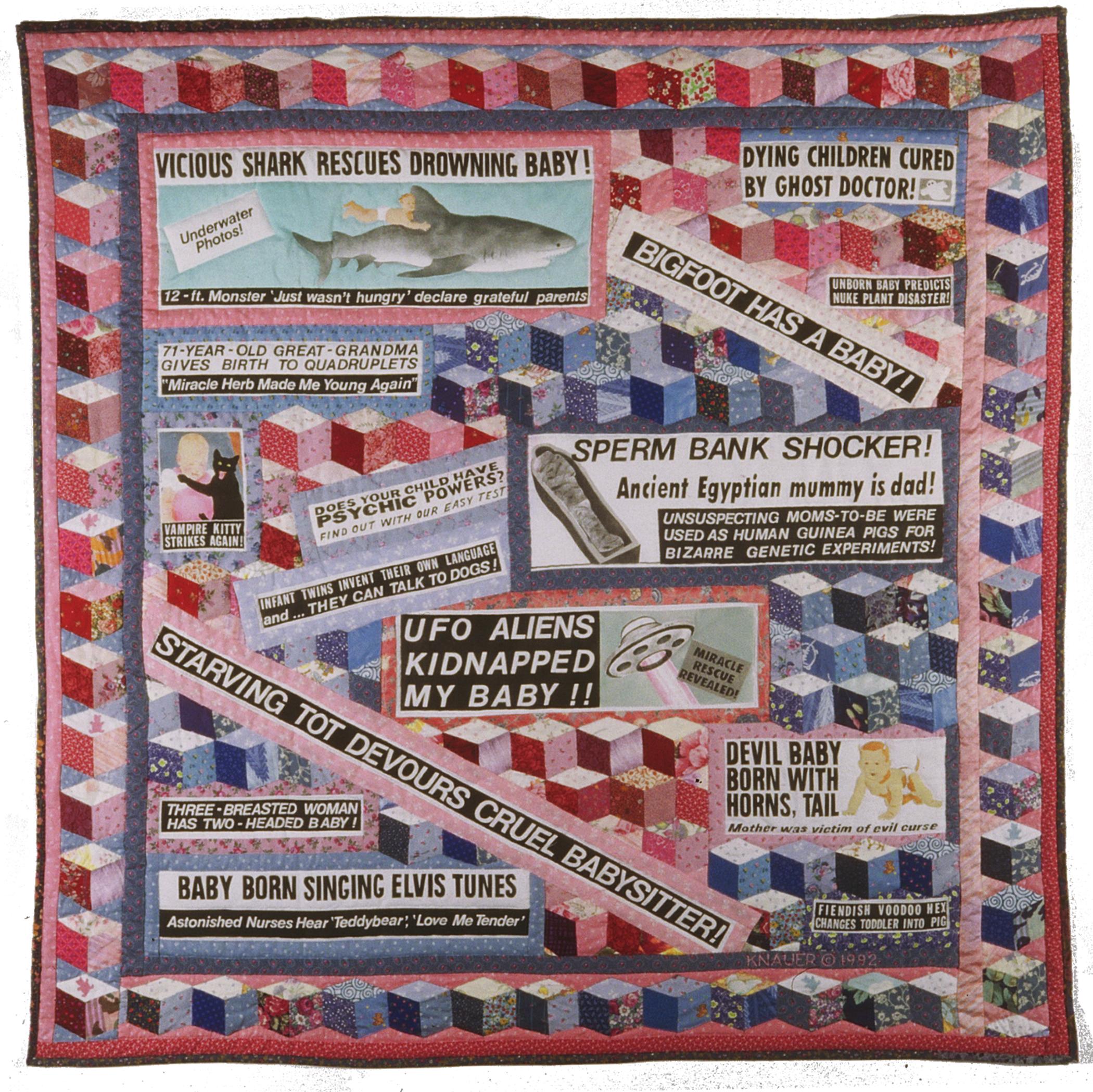 Katherine Knauer - Tabloid Baby Quilt