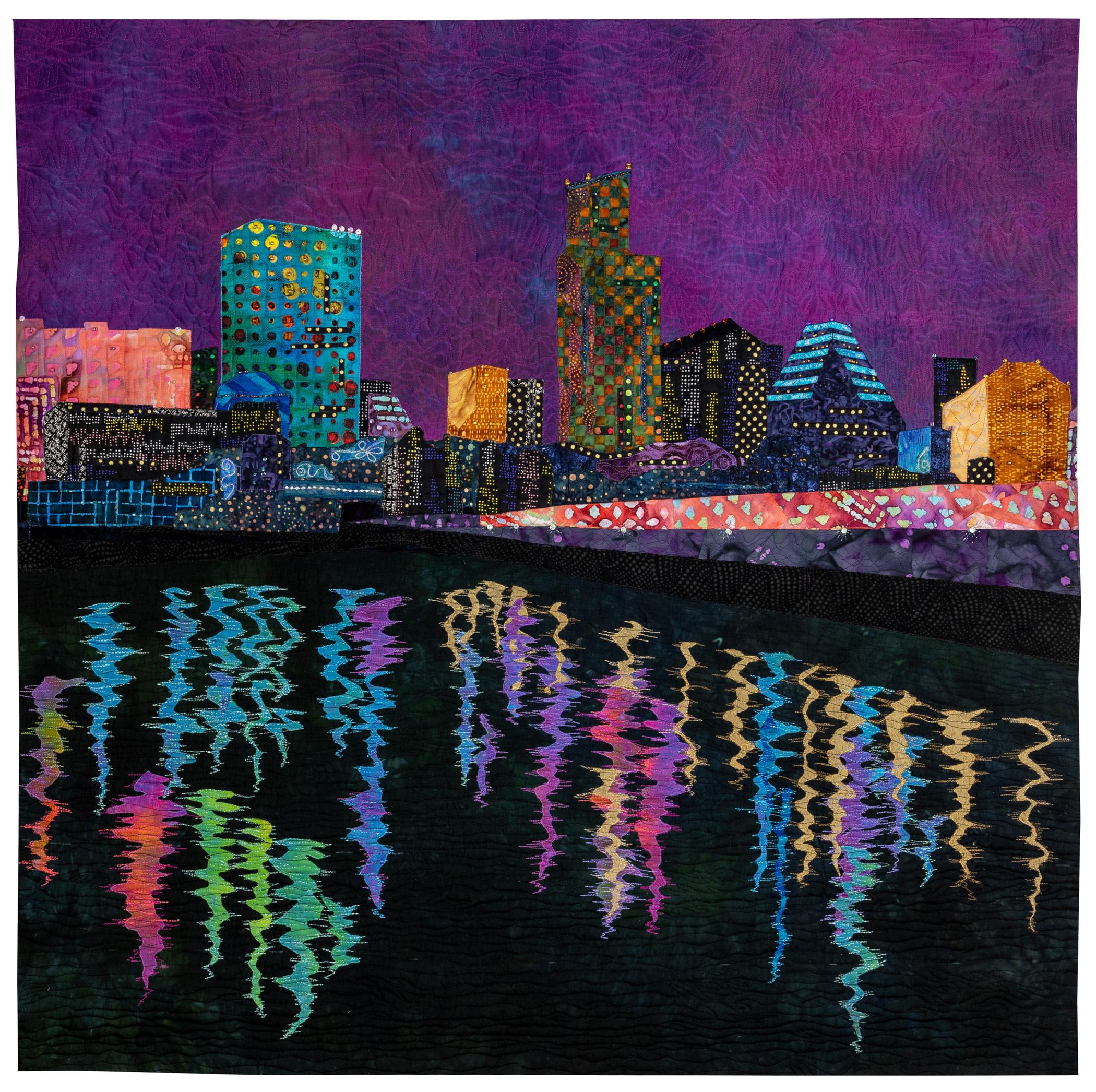 Nancy Baldwin Woods - Austin Nights: A Symphony of Sound and Light Waves