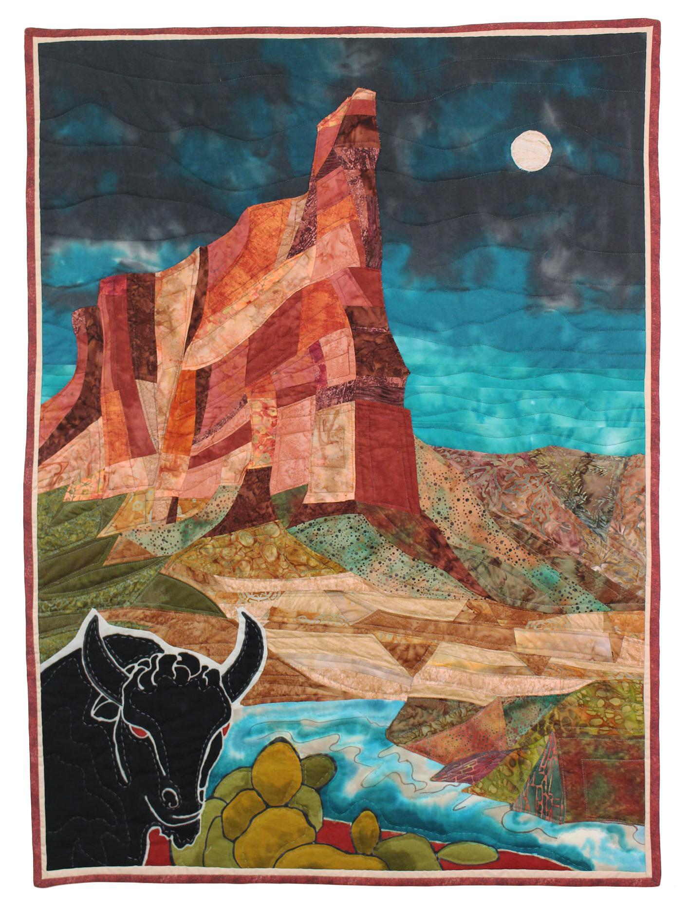 Ellie  Kreneck - Moonrise in a West Texas Canyon