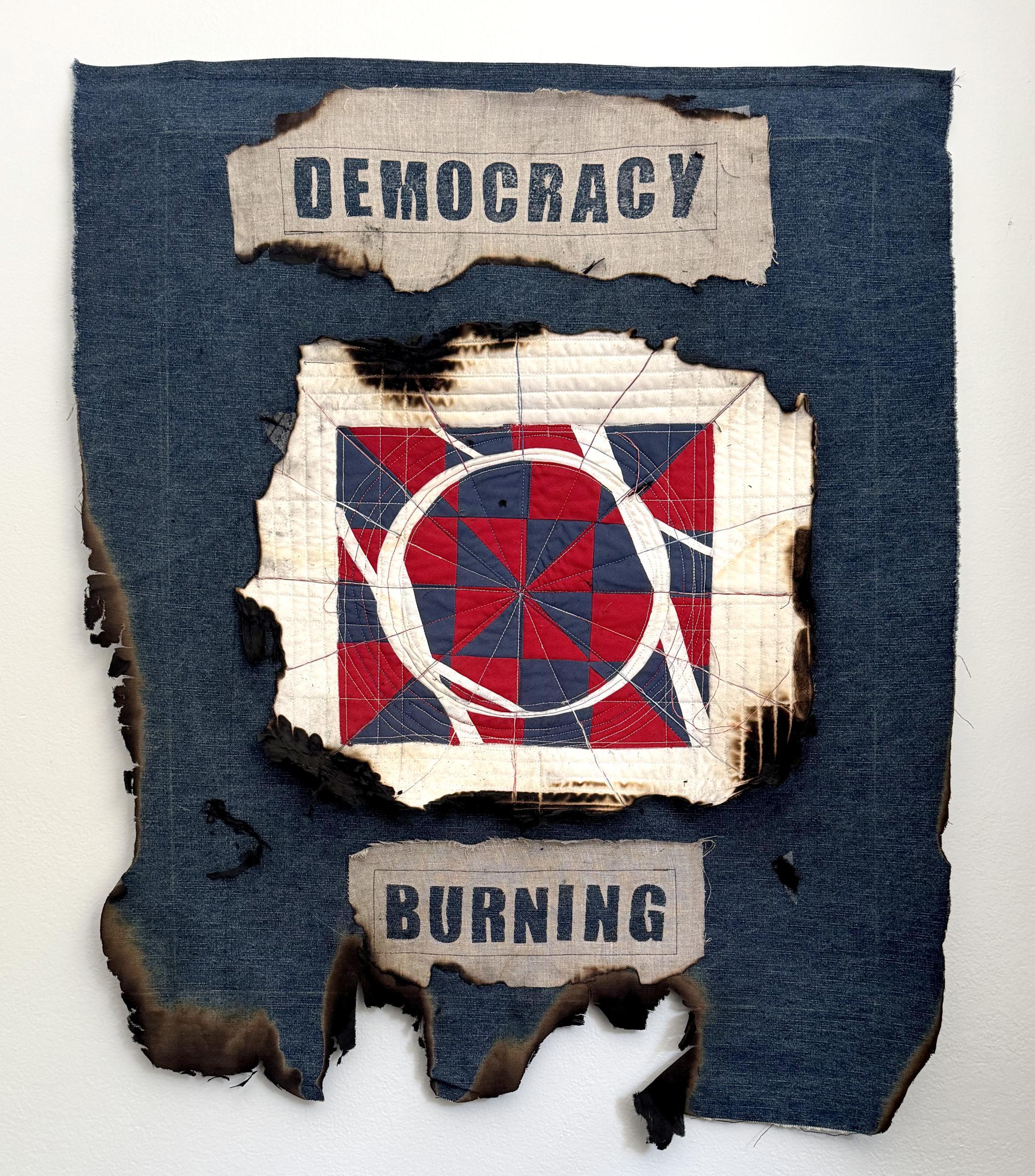 Beverly  Tiemann - Democracy Burning