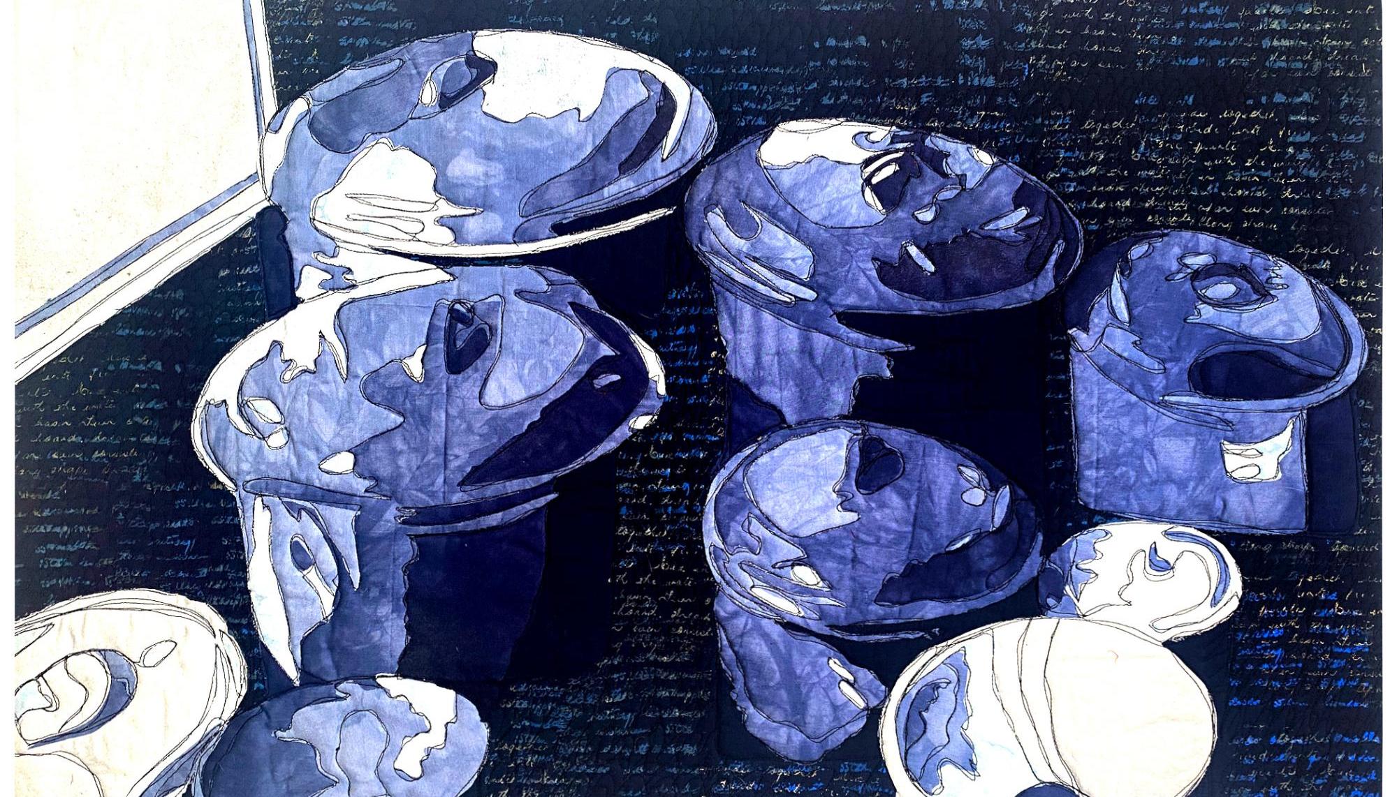 Lisa Walton - Blue Pots