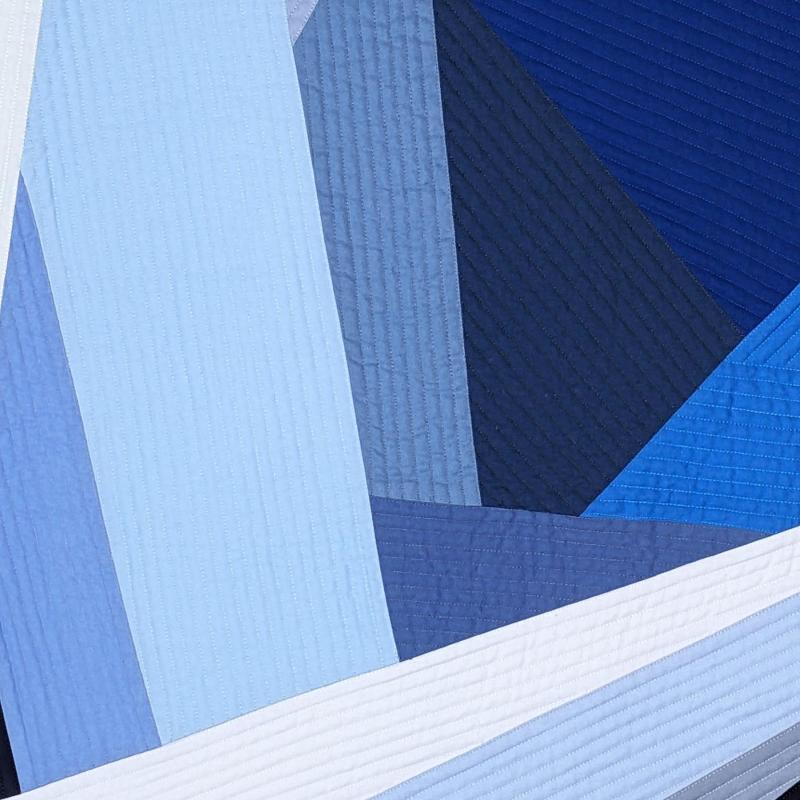  Margaret A. Phillips - #618-1 Geometric Figure Study in Blue