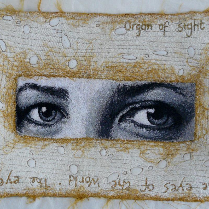 Kathryn  Harmer Fox - Fibre Platter with Ilse's Eyes