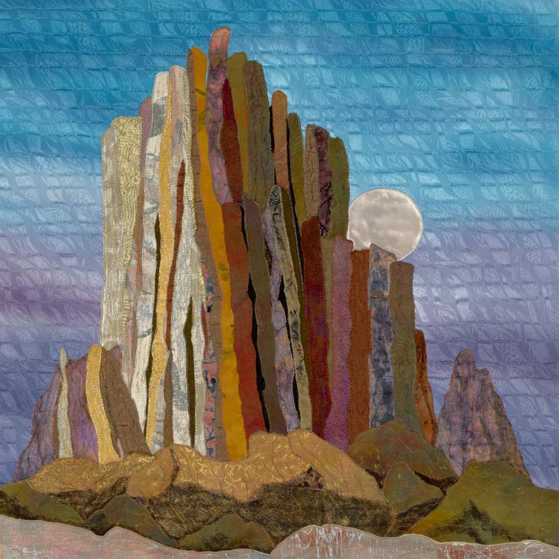 Patricia Gould - Moonrise, Shiprock