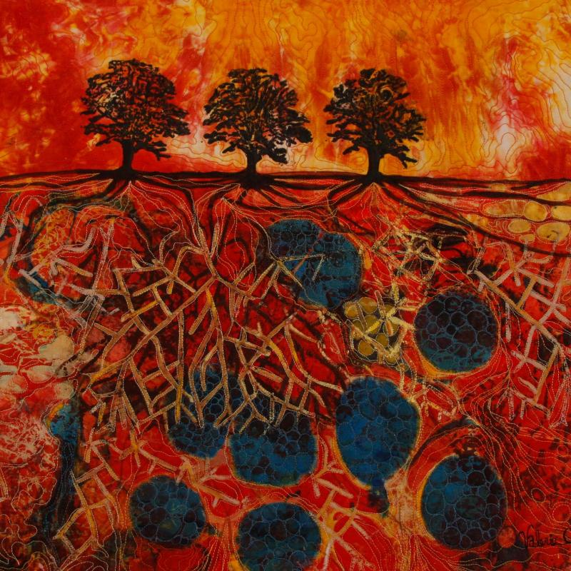 Valerie C. White - It’s A Blaze, Tree Study 