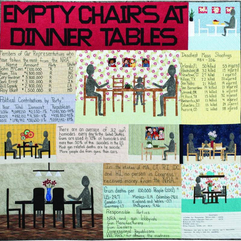 Joan  Nicholson - Empty Chairs at Dinner Tables