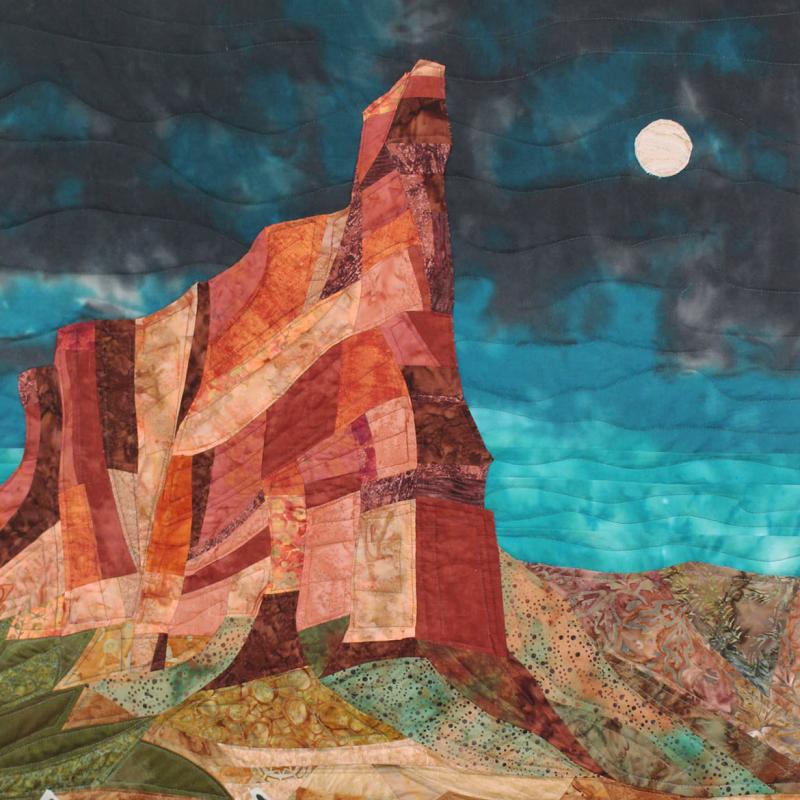 Ellie  Kreneck - Moonrise in a West Texas Canyon