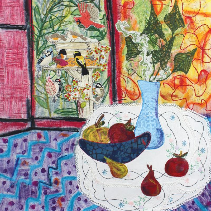 Jane  Dunnewold - Matisse's Bird Feeder