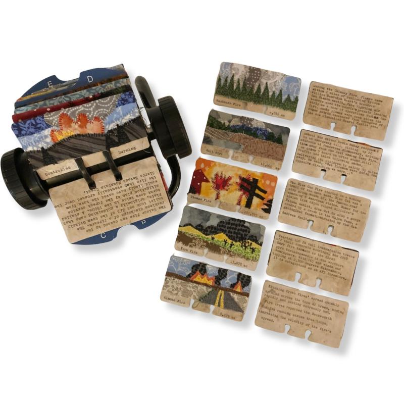  Lauryl  Rose - Index of California Wildfires Micro Quilts