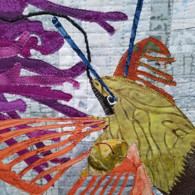 Kathie  Briggs - Hummingbird Moth and Bee Balm