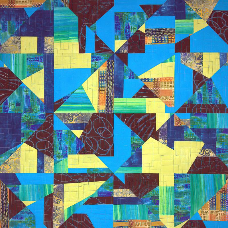 Marcia  DeCamp - Blue Squares
