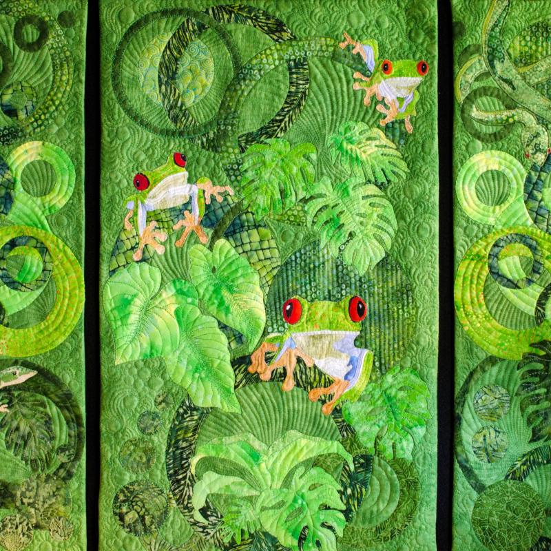 Jackie Berry - Go Green, Save Green Triptych