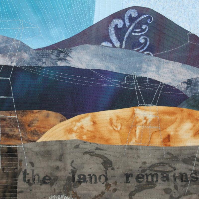 Merrilyn George - As Man Disappears From Sight the Land Remains (detail)