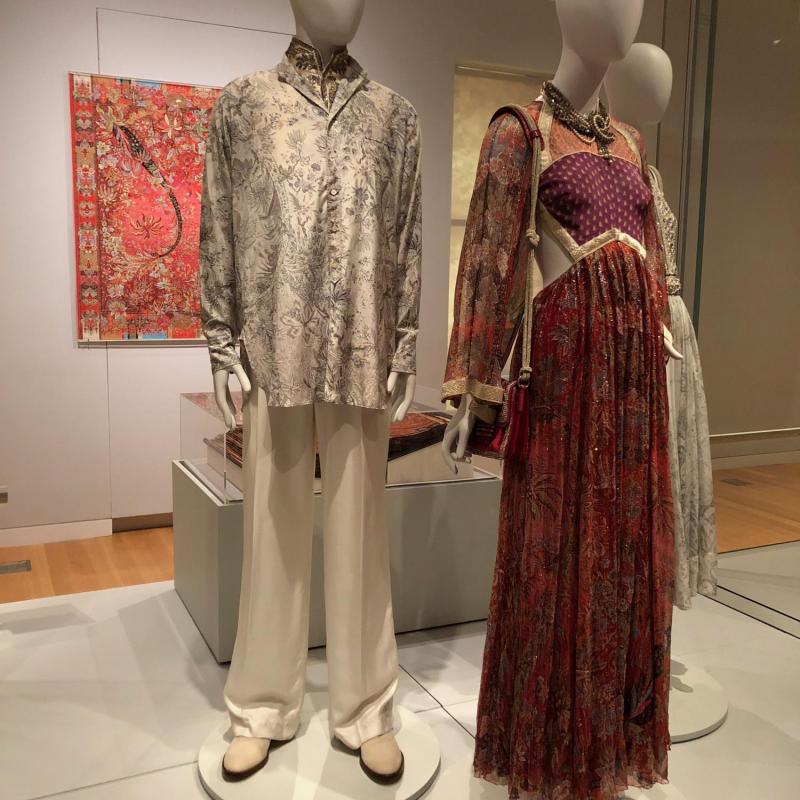 An installation from the exhibition of "Paisley" during a private curator-led tour at the Cooper-Hewitt Museum in NYC