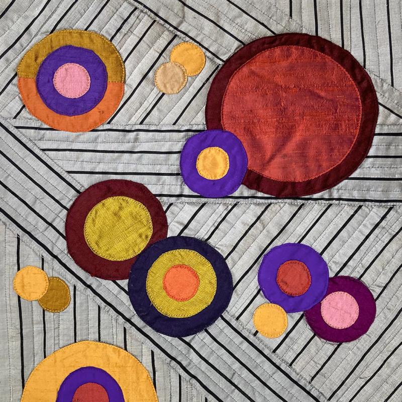 Judy Mathieson - Abstract Silk Circles