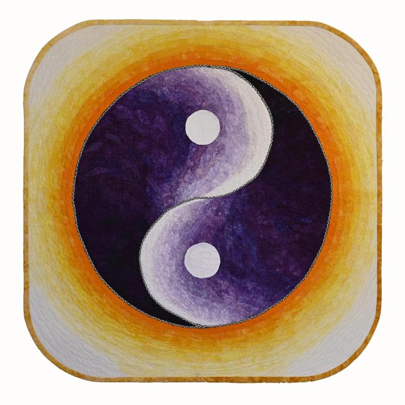 Candice L. Phelan - Purple Yin Yang   (32 x 32 x in. photo: )